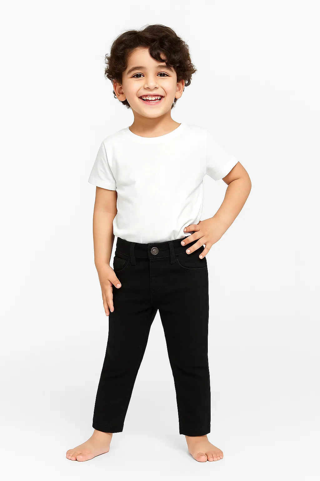 Jet black Boys Jeans Pant - Image 4